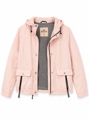 Hollister Blush Pink Hooded Anorak Jacket